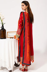 Luminaa Luxury Winter Collection By Saad Shaikh D-02 Crimson