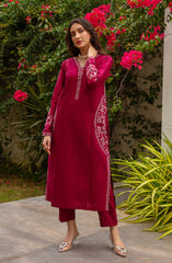 Muse Embroidered 2 Pc Pret Collection By TNG Store D-02 Crimson Reddish Maroon