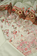 Bin Saeed Unstitch Cotton Embroidered Collection D-17