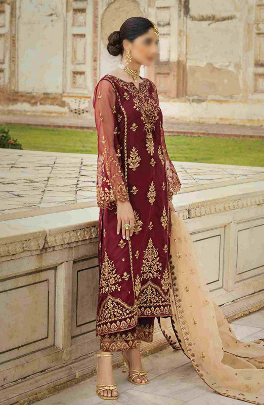 Tahra Unstitch Formal collection by Zainab Chottani D-01 JAHARA
