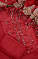 Bin Saeed Unstitch Cotton Embroidered Collection D-02