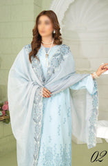 Baad e baharaan Chikankari Collection with Fancy Dupatta D-02