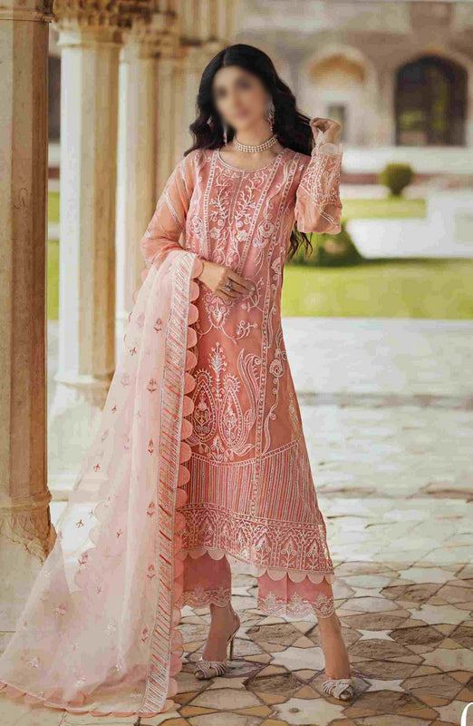 Tahra Unstitch Formal collection by Zainab Chottani D-07 ROUSHANEY