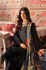 Husn e Jahan by Mahnur Unstitched Lawn Summer Collection 2025 D-13 Aaina