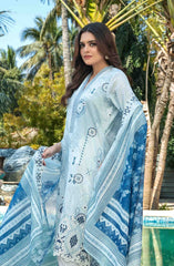 Thamina - Embroidered Digital Lawn Collection 2025 D-1198