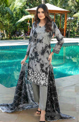 Thamina - Embroidered Digital Lawn Collection 2025 D-1201