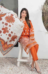 Zeyda - Stitched Schiffli Lawn Collection Vol 02 2024 D 1851