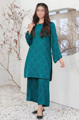 ZULA - Solid Stitched Cotton Waffle Co Ord Set Collection 2024 D-2094