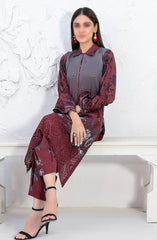 Mehrin - Laserkari Embroidered Digital Printed 2pcs Collection By Tawakkal Fabrics D 2096