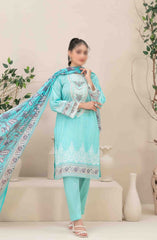 Ahava - Stitched Embroidered Digital Lawn Collection D-2678