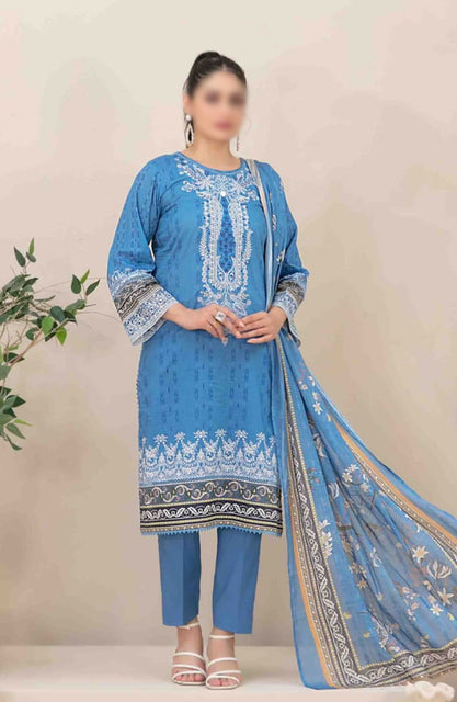 Ahava - Stitched Embroidered Digital Lawn Collection D-2680