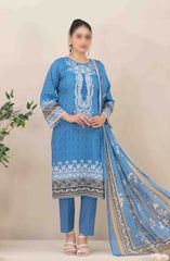 Ahava - Stitched Embroidered Digital Lawn Collection D-2680