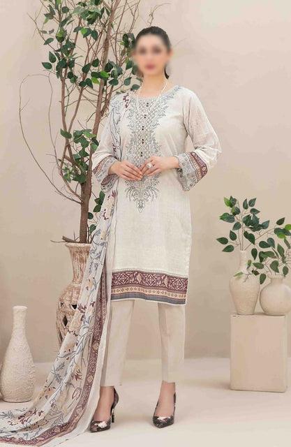 Ahava - Stitched Embroidered Digital Lawn Collection D-2682