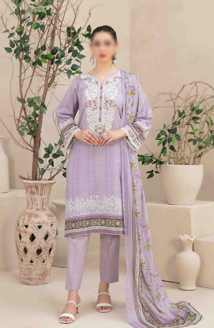 Ahava - Stitched Embroidered Digital Lawn Collection D-2683