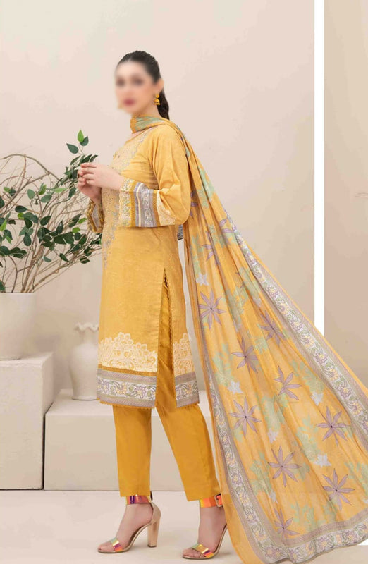 Ahava - Stitched Embroidered Digital Lawn Collection D-2684