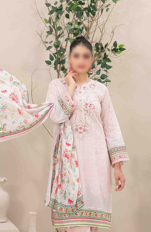 Ahava - Stitched Embroidered Digital Lawn Collection D-2685