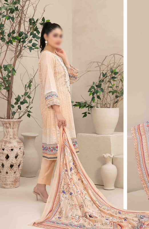 Ahava - Stitched Embroidered Digital Lawn Collection D-2686
