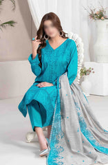 Lekeesha Stitched Fancy Embroidered Lawn Collection D 2831