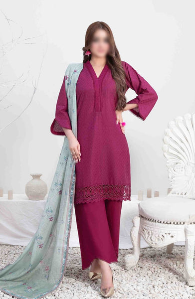 Leeba - Schiffli Embroidered Cotton Collection Vol II 2024 Collection D-3542