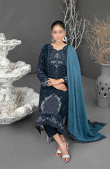 Aezal Fancy Embroidered Slub Viscose Collection 2024 D-3621