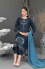 Aezal Fancy Embroidered Slub Viscose Collection 2024 D-3621