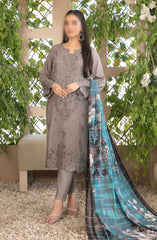 Dorsa - Embroidered Slub Viscose Collection D-3720