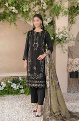 Dorsa - Embroidered Slub Viscose Collection D-3721