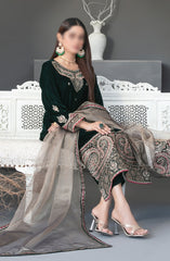 Makhmal-e-Kahani -Fancy Heavy Embroidered Velvet Collection 2024 D-3973