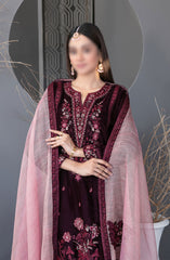 Makhmal-e-Kahani -Fancy Heavy Embroidered Velvet Collection 2024 D-3975