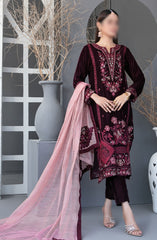 Makhmal-e-Kahani -Fancy Heavy Embroidered Velvet Collection 2024 D-3975