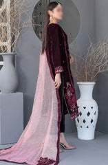 Makhmal-e-Kahani -Fancy Heavy Embroidered Velvet Collection 2024 D-3975