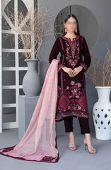 Makhmal-e-Kahani -Fancy Heavy Embroidered Velvet Collection 2024 D-3975