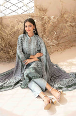 Masarra - Embroidered Digital Printed Staple Collection D-5032