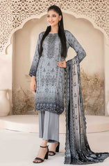 Masarra - Embroidered Digital Printed Staple Collection D-5033