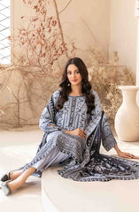 Masarra - Embroidered Digital Printed Staple Collection D-5035