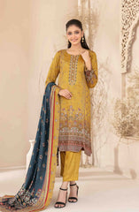 Masarra - Embroidered Digital Printed Staple Collection D-5036