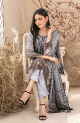 Masarra - Embroidered Digital Printed Staple Collection D-5038