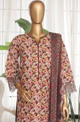 Bin saeed exclusive chikankari with chiffon Dupatta 3 Pc Collection D-02