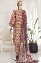 Bin saeed exclusive chikankari with chiffon Dupatta 3 Pc Collection D-02