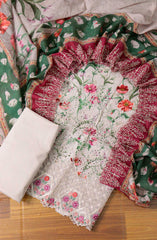 Bin Saeed Unstitch Printed and Embroidered Cambric Cotton Collection D-25