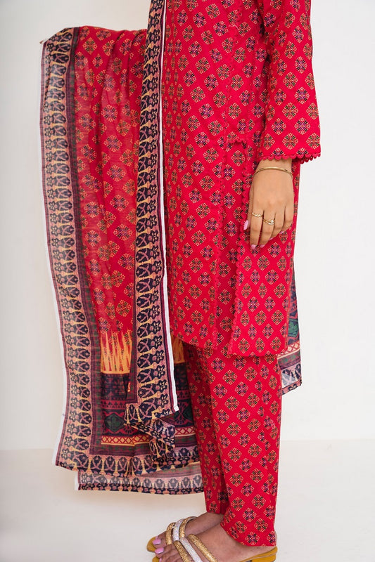 Eid Rang Pret Collection 23 by Amna Khadija D 07