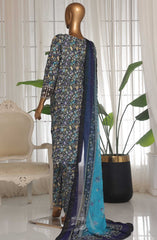 Bin saeed exclusive chikankari with chiffon Dupatta 3 Pc Collection D-07