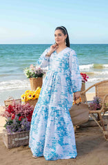 ALZANE Stitched Digital Printed Swiss Maxi Collection 2025 Vol 01 D-1403