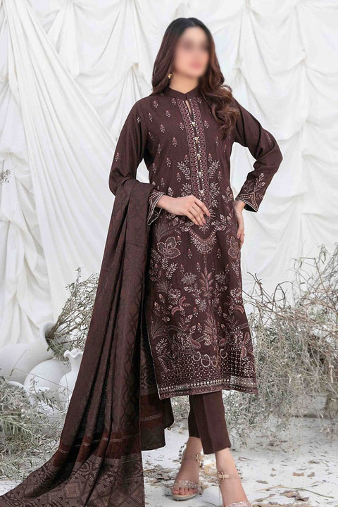Amala - Embroidered Leather Peach Collection 2023 D 1423