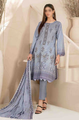 Faria - Embroidered Digital Printed Lawn Collection 2024 D 2033