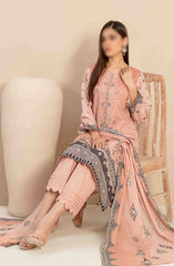 Faria - Embroidered Digital Printed Lawn Collection 2024 D 2038