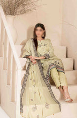 Faria - Embroidered Digital Printed Lawn Collection 2024 D 2039