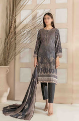 Faria - Embroidered Digital Printed Lawn Collection 2024 D 2040