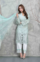 Samar - Schiffli Embroidered Lawn Collection D-2929