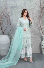 Samar - Schiffli Embroidered Lawn Collection D-2929